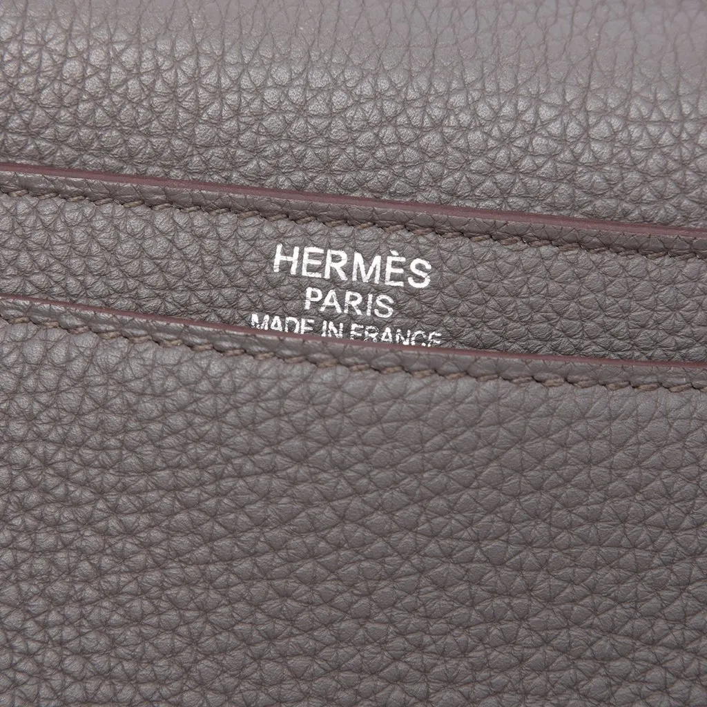 Hermès Togo Sac a Depeches 40 Brown Leather Very good - Box View