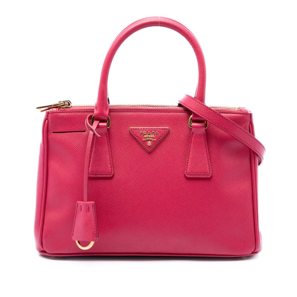 Prada Mini Saffiano Lux Galleria Double | Libas Collective
