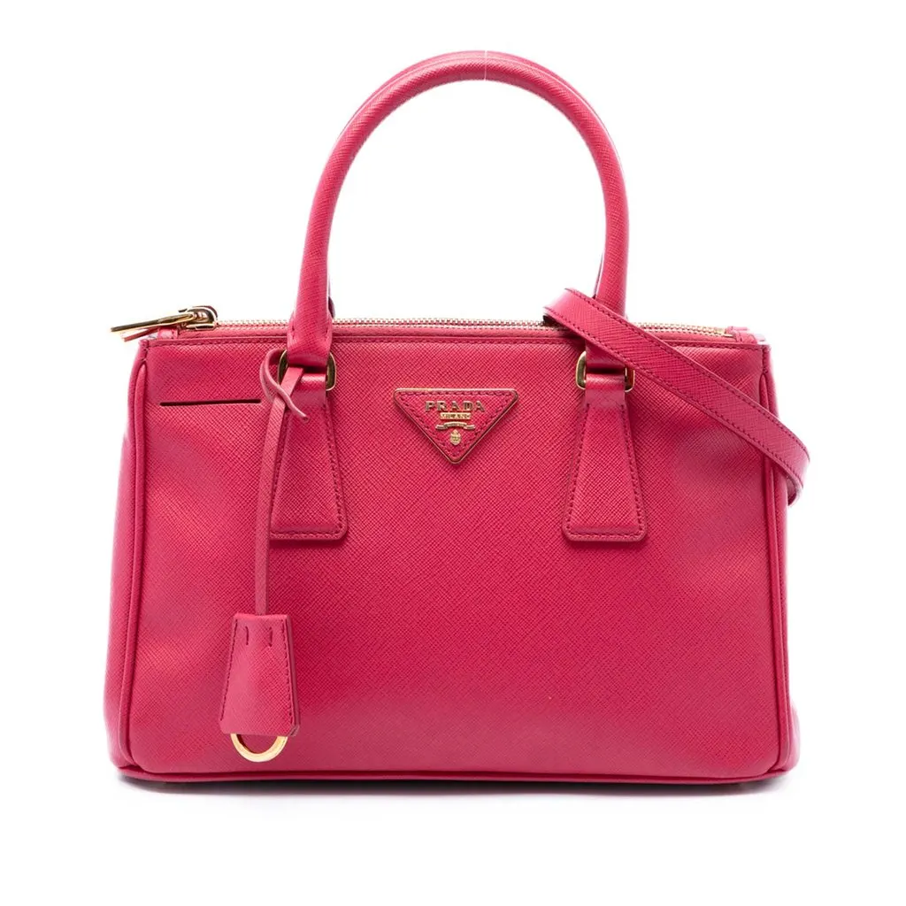 Prada Mini Saffiano Lux Galleria Double | Libas Collective
