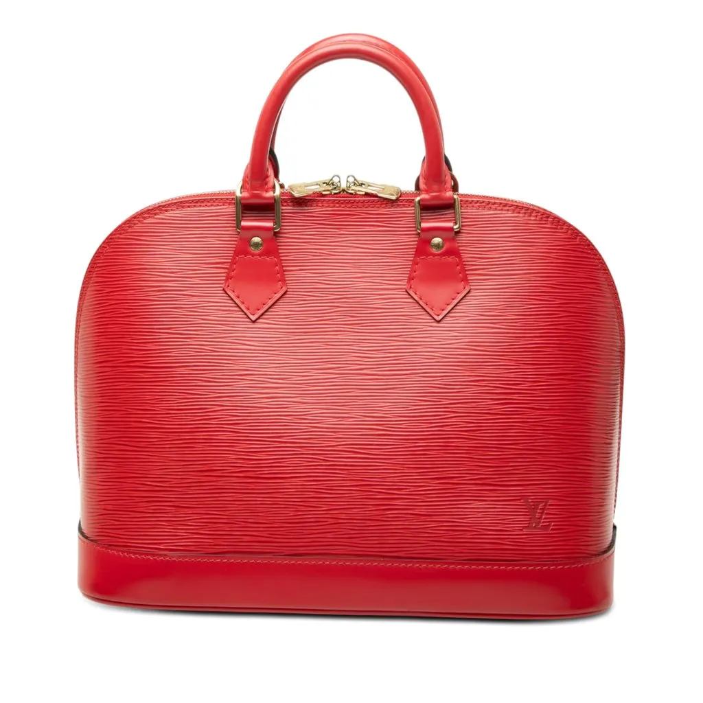 Louis Vuitton Epi Alma PM Red Leather Very good - Front View