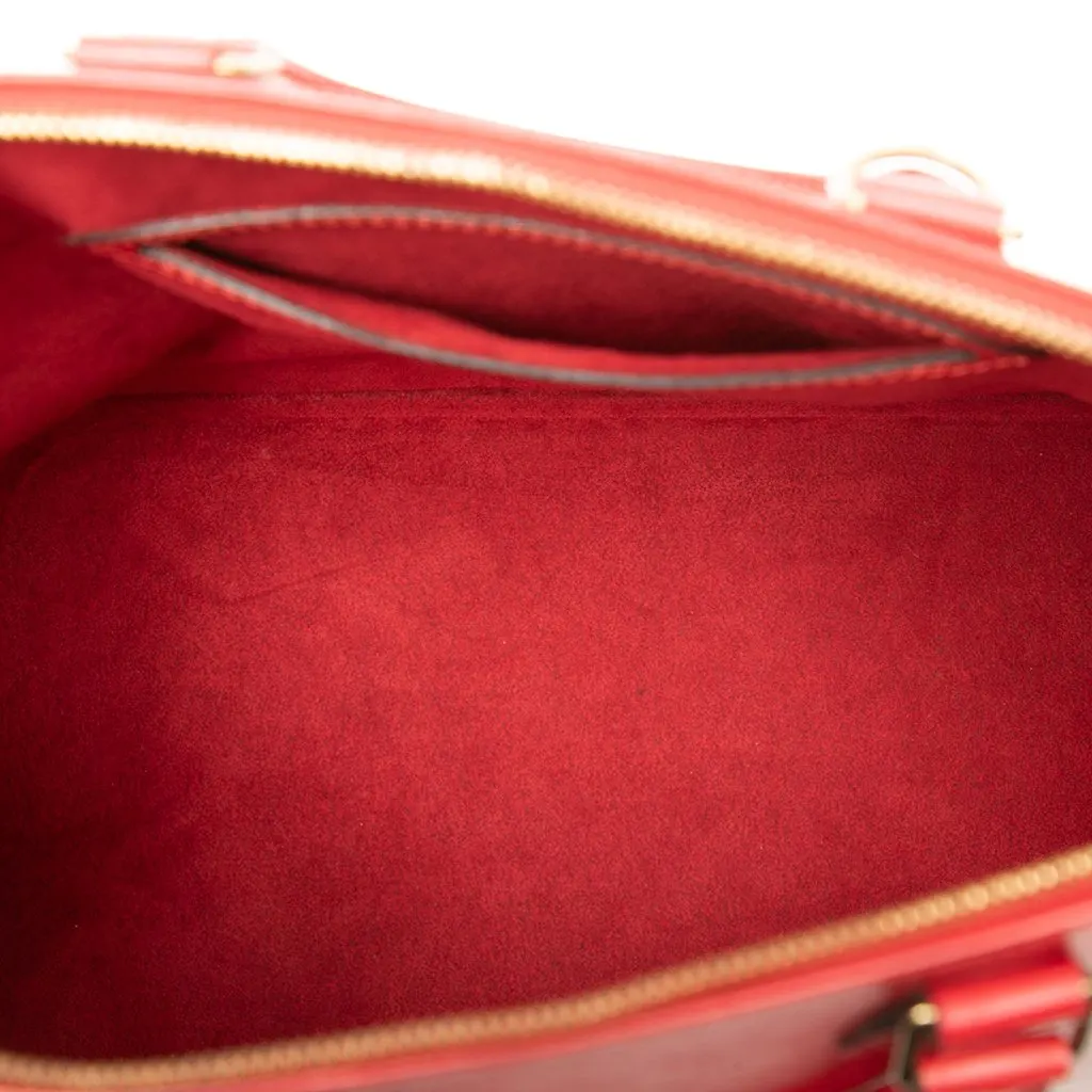 Louis Vuitton Epi Alma PM Red Leather Very good - Model View