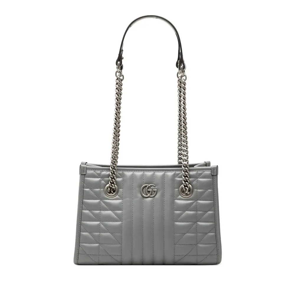 Gucci Small GG Marmont Matelasse Leather Aria Chain Tote MultiColor Leather Very good - Front View