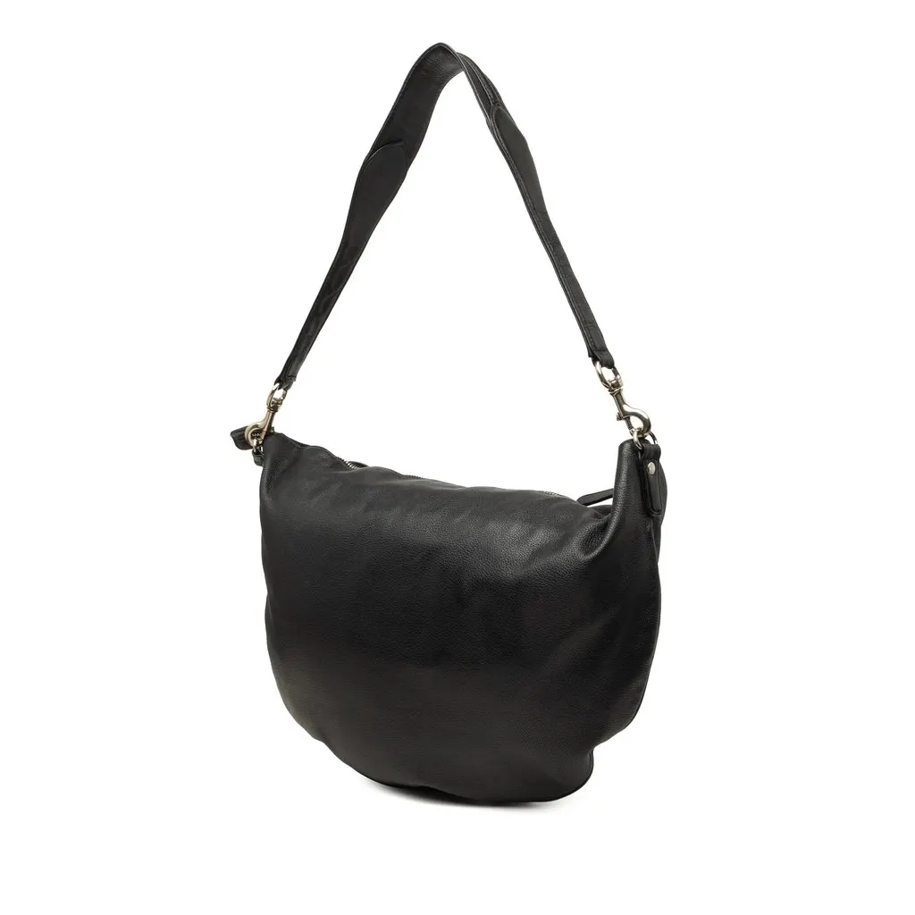 Gucci Calfskin Half Moon Hobo Black Leather Very good - Back View