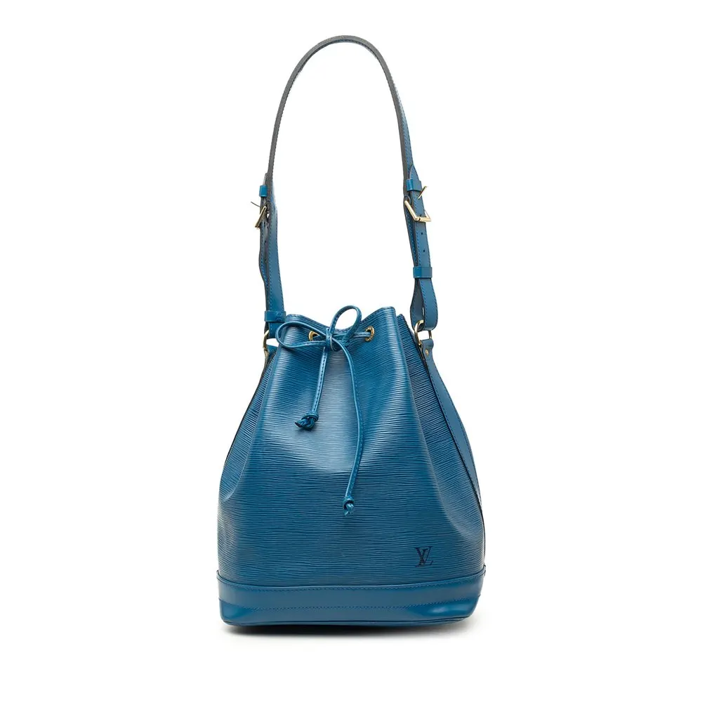 Louis Vuitton Epi Noe GM Blue Leather Good - Front View