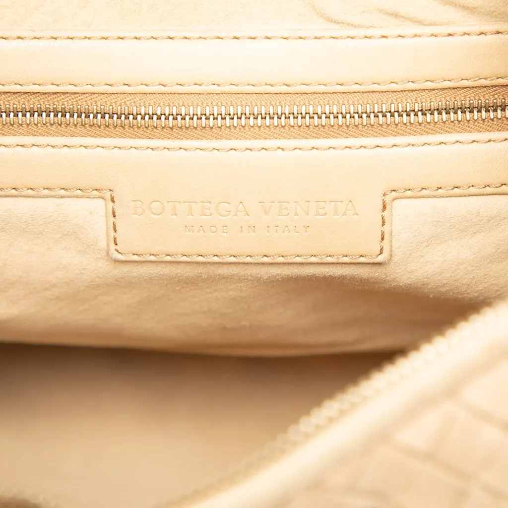 Bottega Veneta Small Nappa Intrecciato Veneta Hobo Beige Leather Good - Box View