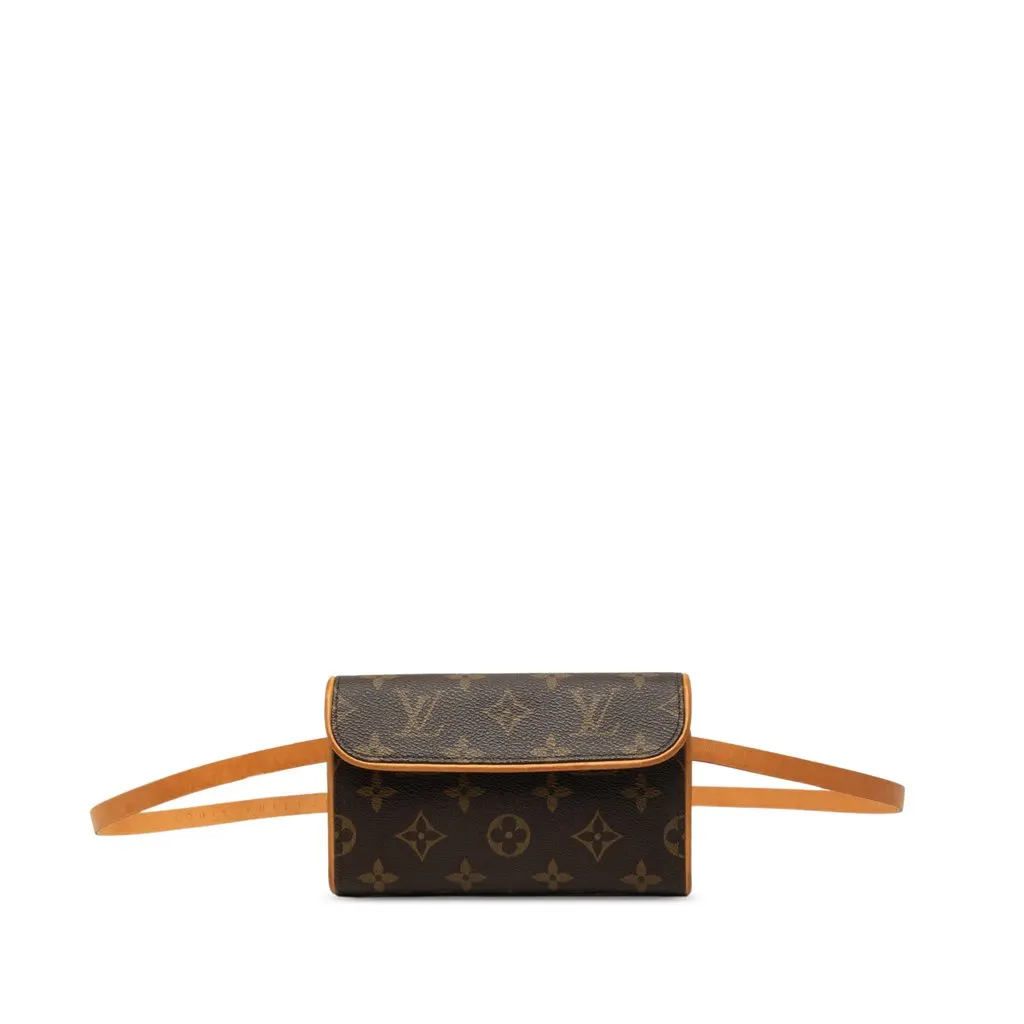 Louis Vuitton Monogram Pochette Florentine Brown Very good - Front View