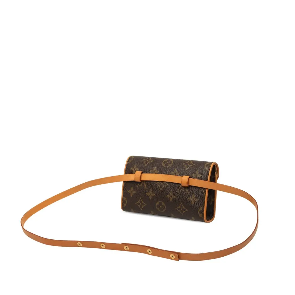 Louis Vuitton Monogram Pochette Florentine Brown Very good - Back View