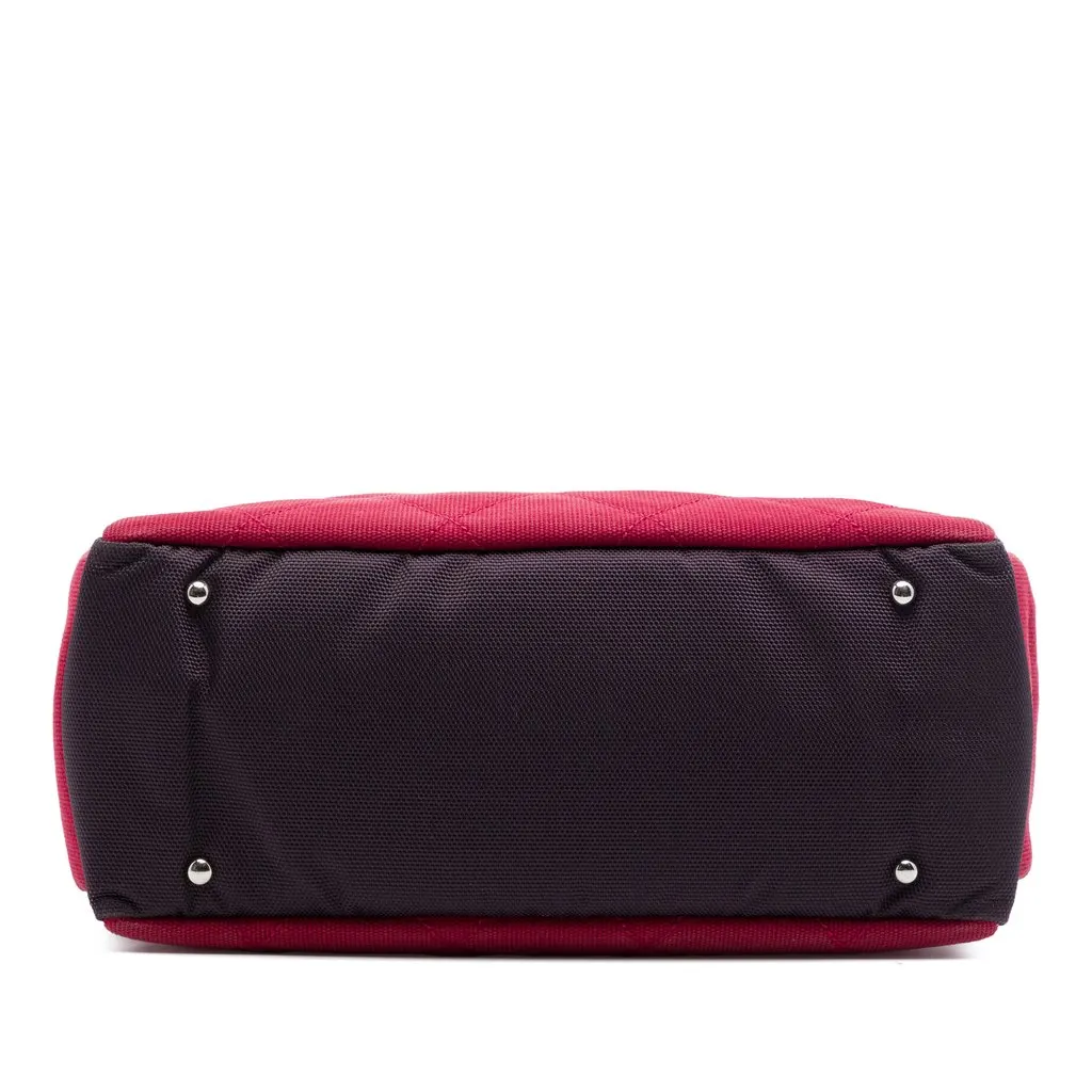Chanel Large Quilted Canvas Paris Biarritz Tote Red Very good - Inside View