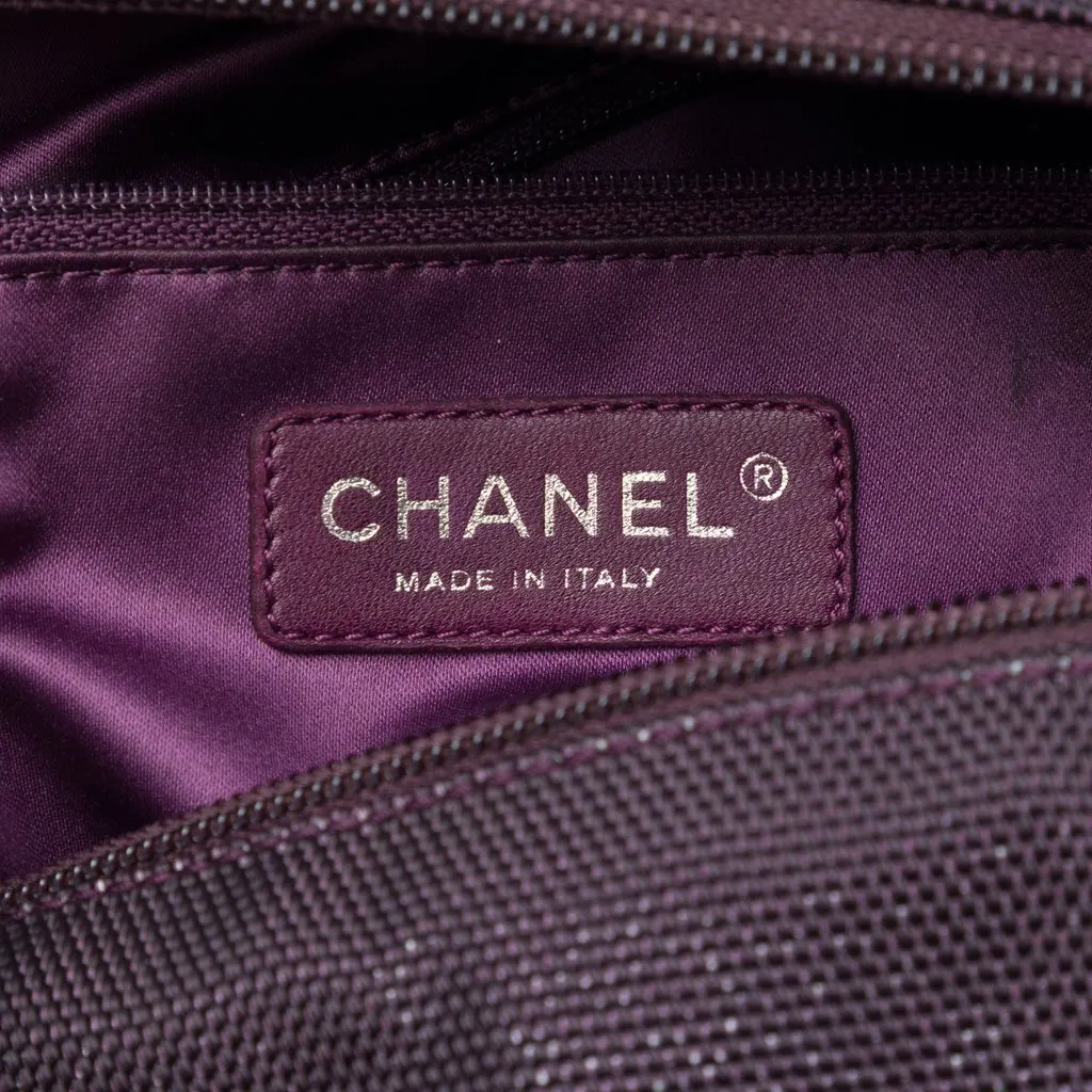 Chanel Large Quilted Canvas Paris Biarritz Tote Red Very good - Box View