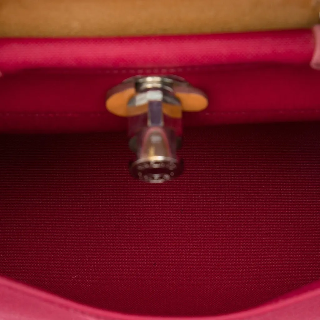 Hermès Toile Herbag Zip 31 Red Canvas Very good - Model View