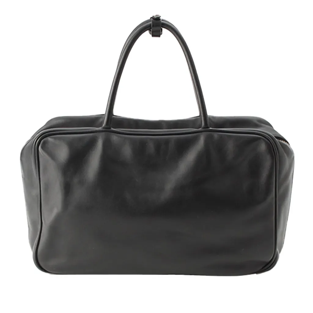 Miu Miu Large Soft Calf Softy Beau Top Handle Bag Black Leather Very good - Front View
