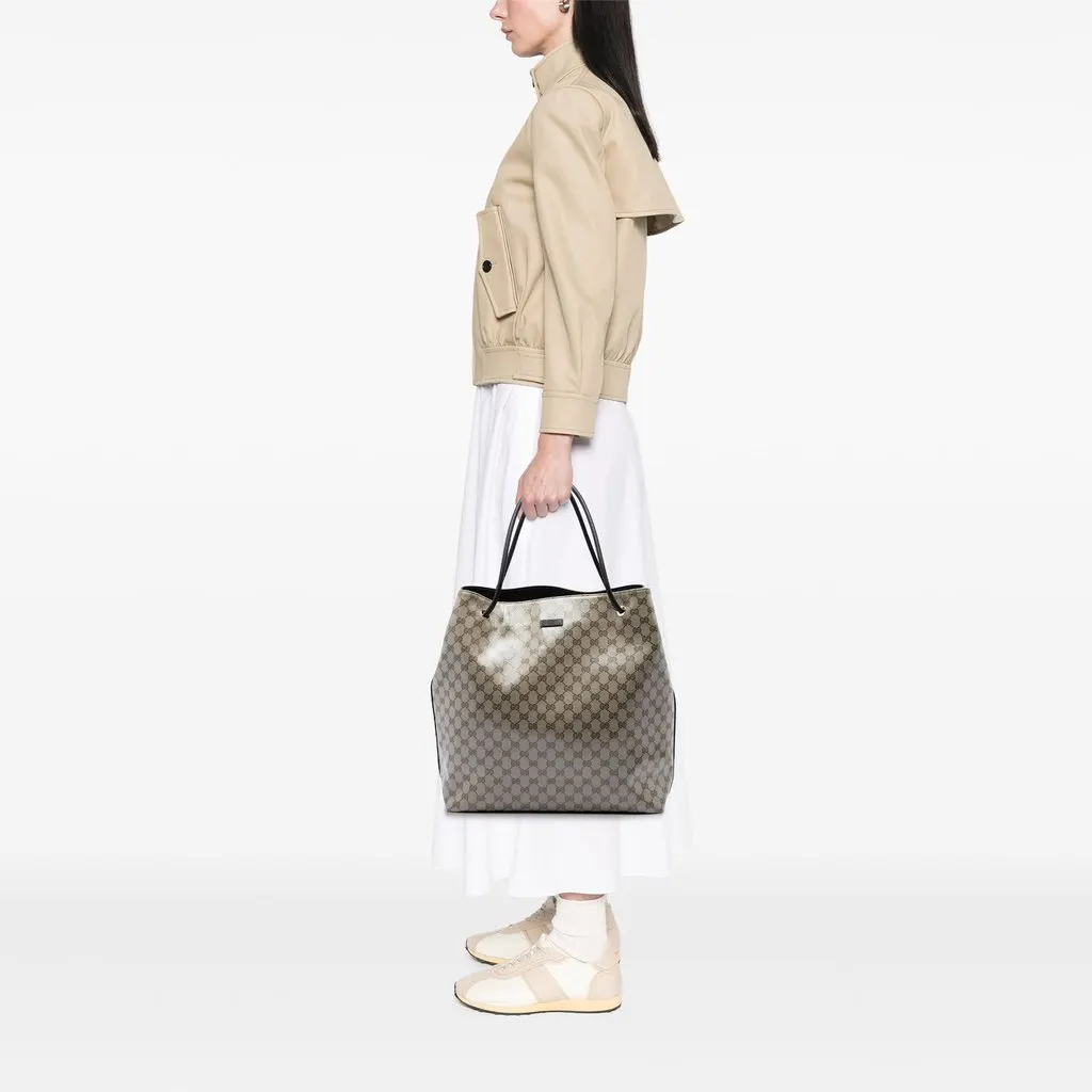 Gucci Large GG Crystal Gifford Tote Beige X-Large | Pre-Owne