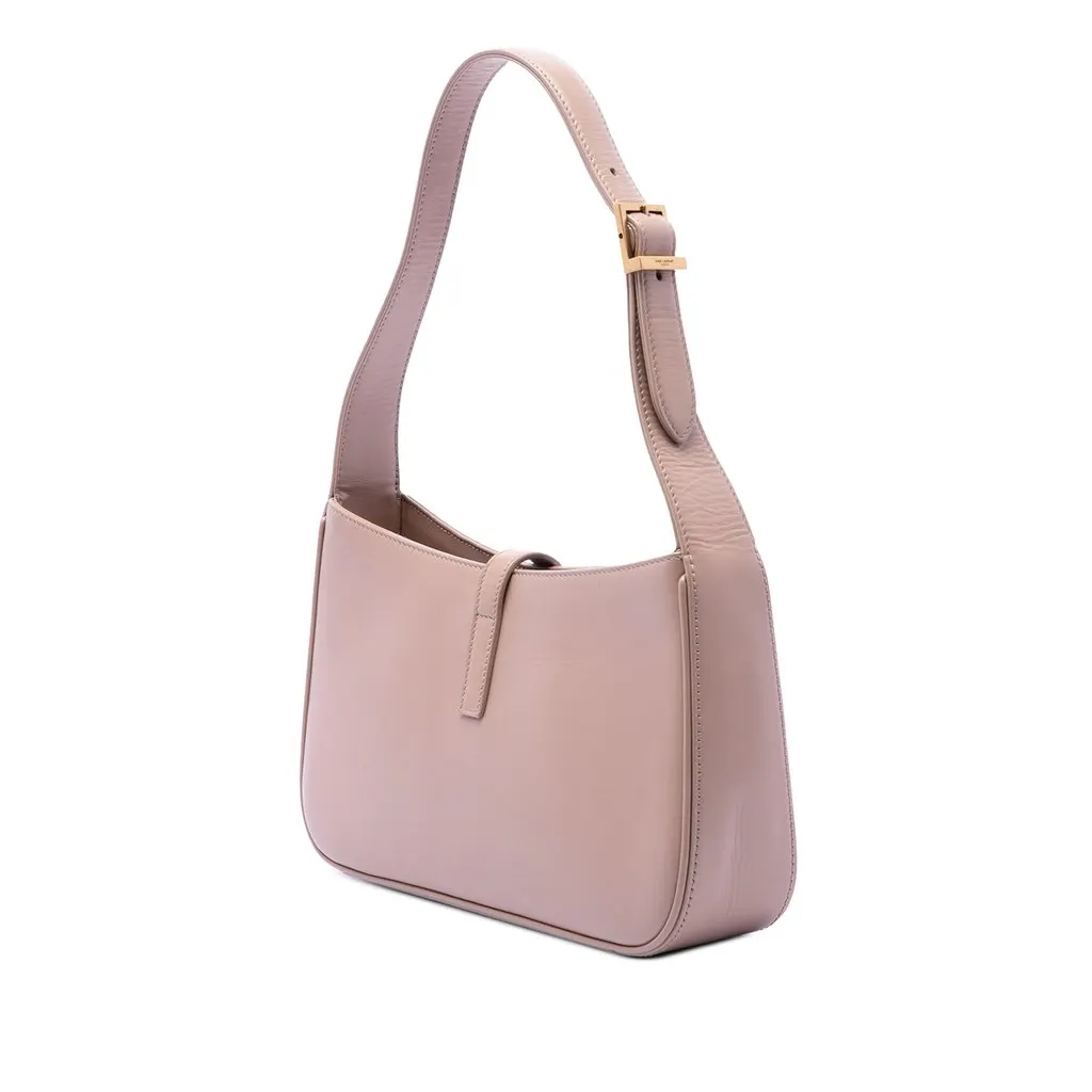 Saint Laurent Smooth Calfskin Le 5 a 7 Brown Leather Very good - Back View