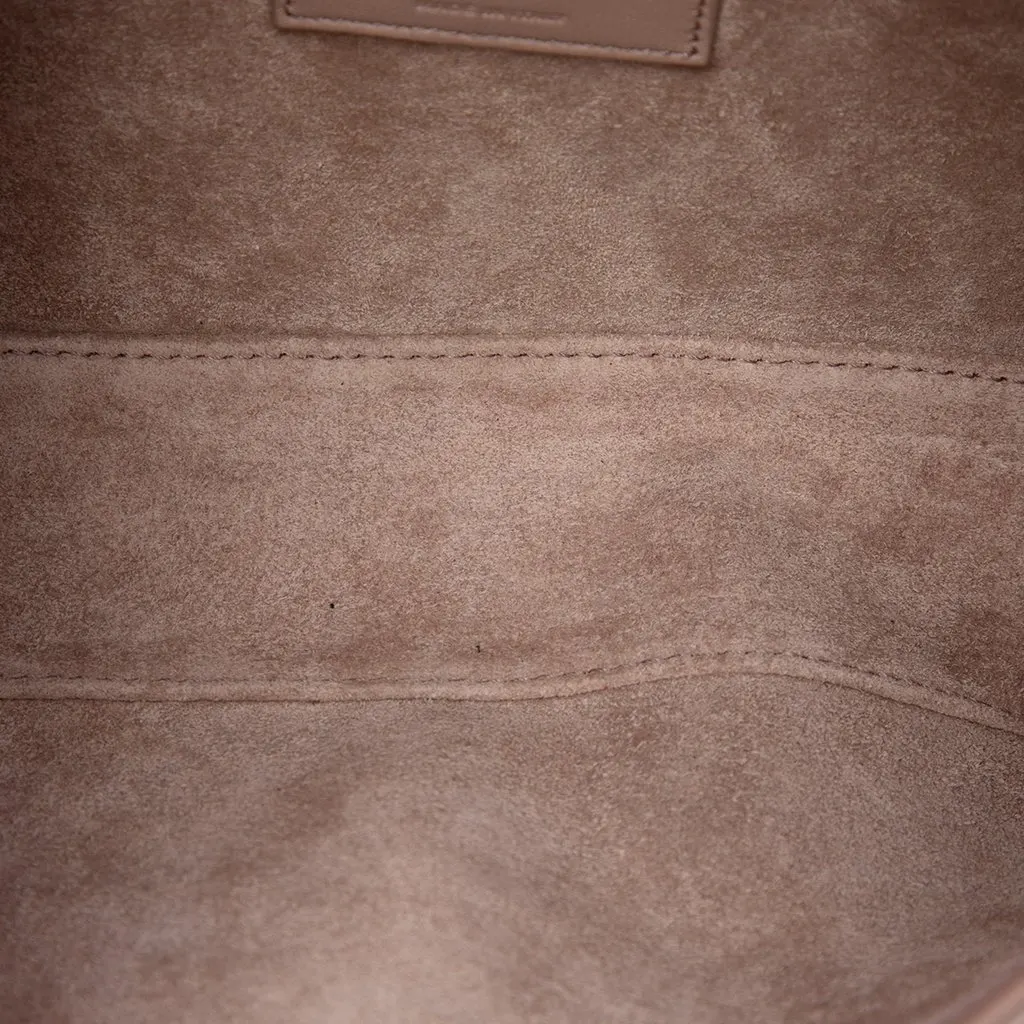 Saint Laurent Smooth Calfskin Le 5 a 7 Brown Leather Very good - Model View