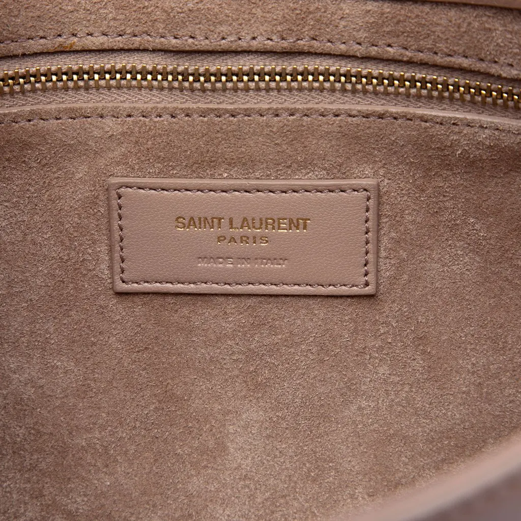 Saint Laurent Smooth Calfskin Le 5 a 7 Brown Leather Very good - Box View