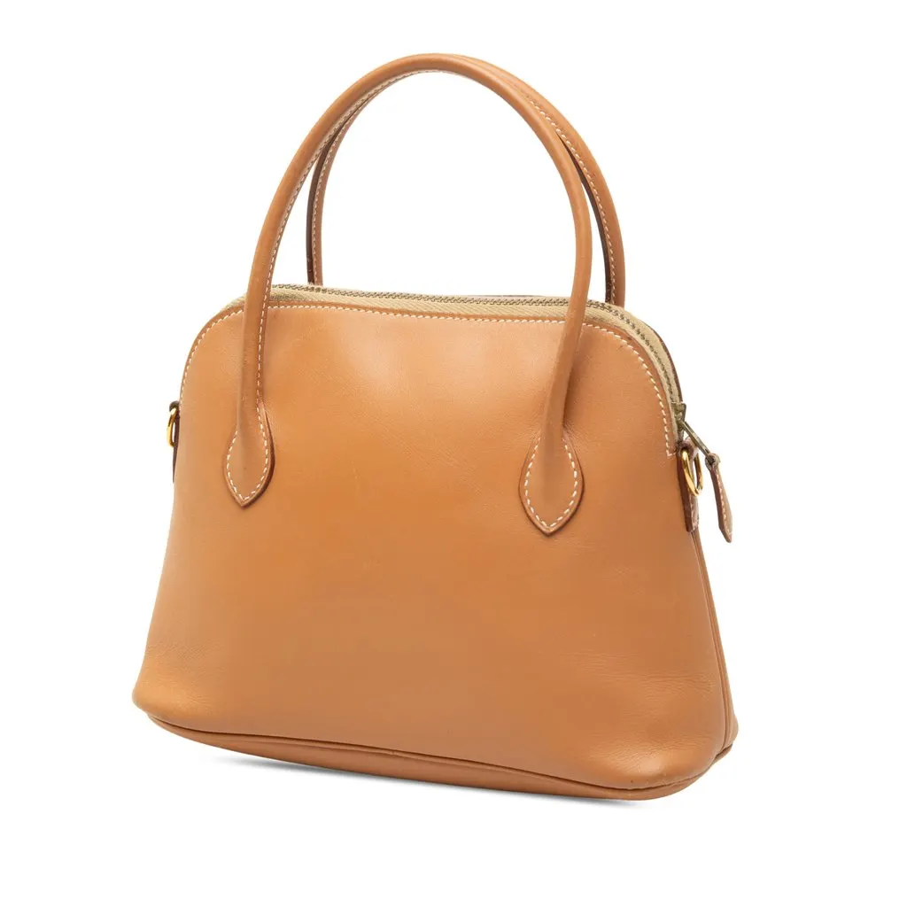 Hermès Mini Box Calf Bolide Brown Leather Very good - Back View