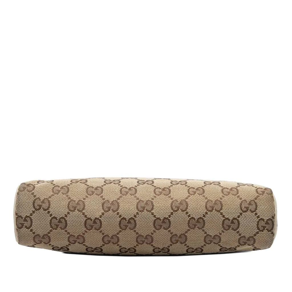 Gucci GG Canvas Abbey D Ring Pochette Beige Canvas Good - Inside View