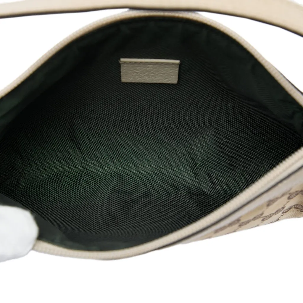 Gucci GG Canvas Abbey D Ring Pochette Beige Canvas Good - Model View