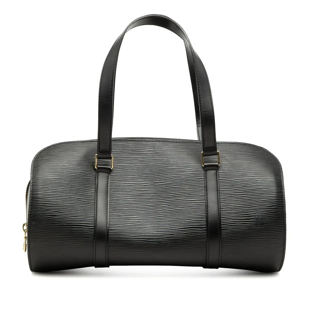 Louis Vuitton Epi Soufflot Black Leather Very good - Front View