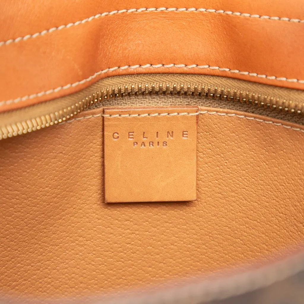 Celine Macadam Coated Canvas Shoulder Bag Brown Canvas Good - Box View