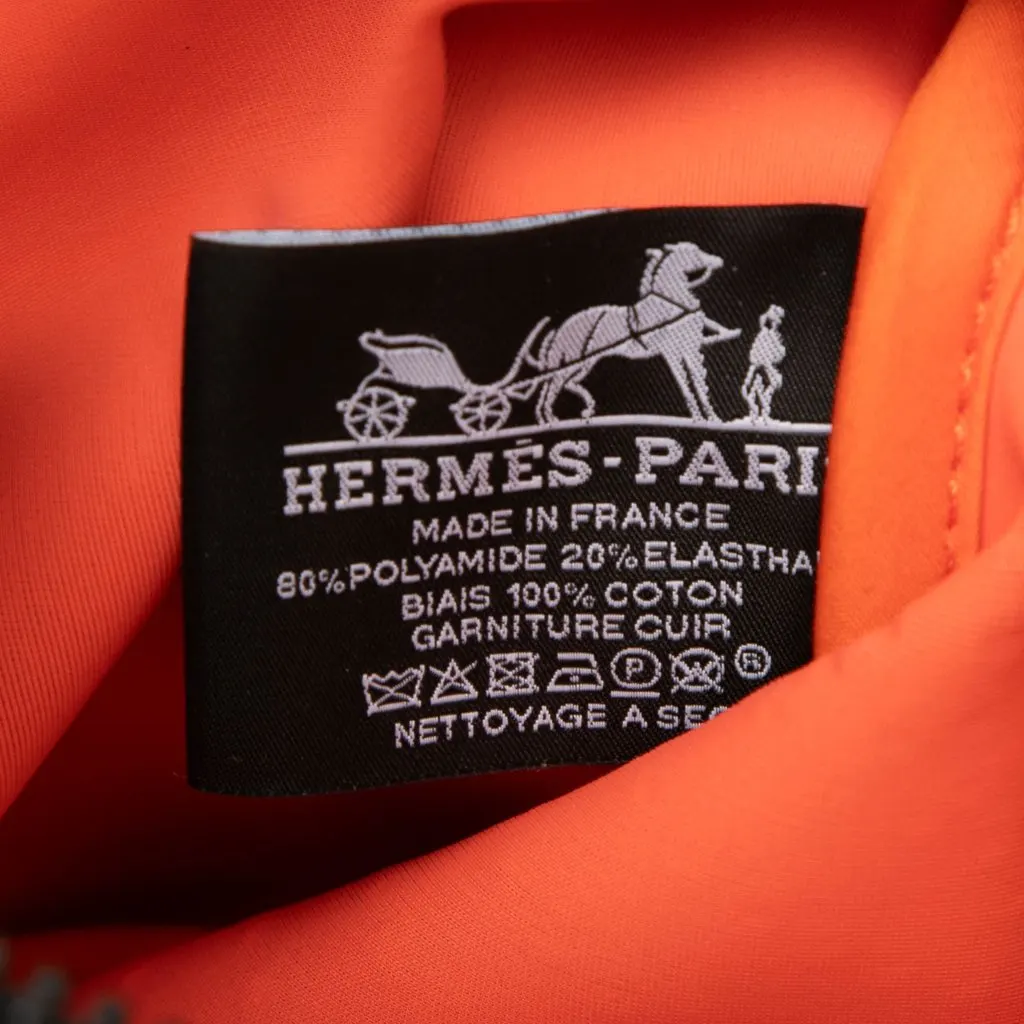 Hermès Small Perforated Nylon Neobain Canoe H Case Pink Polyester Very good - Box View