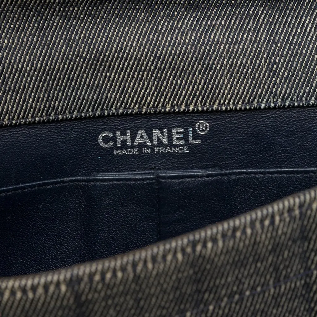Chanel CC Chocolate Bar Denim Flap MultiColor Very good - Box View