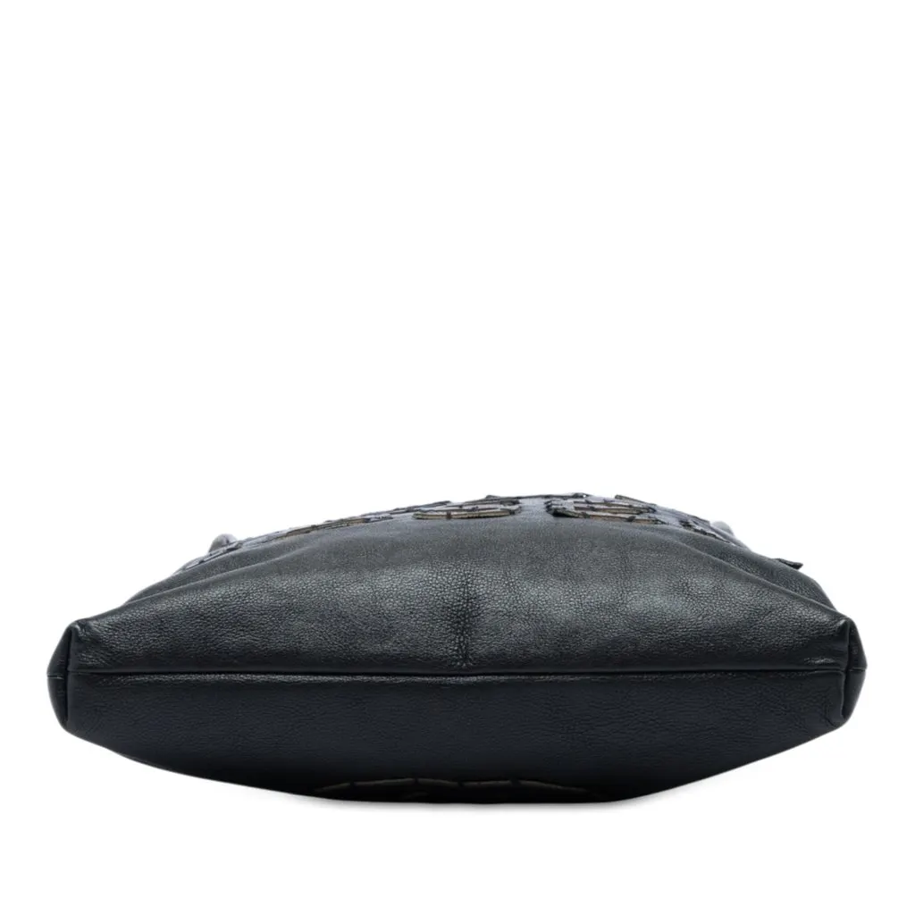 Chanel Oser Sans Poser CC Calfskin Messenger Bag Black Leather Very good - Inside View