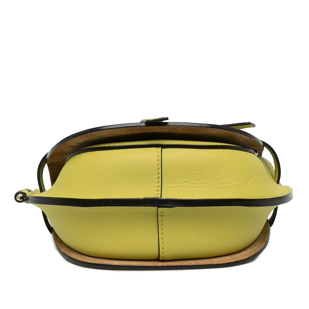 Loewe Mini Soft Calfskin Gate Dual Crossbody Green Leather Very good - Inside View