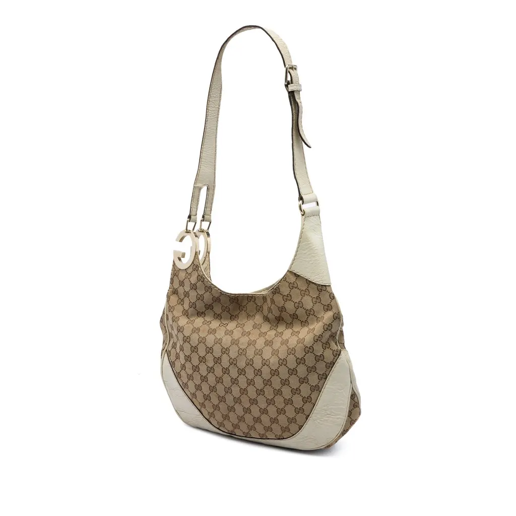 Gucci GG Canvas Charlotte Crossbody Beige Good - Back View