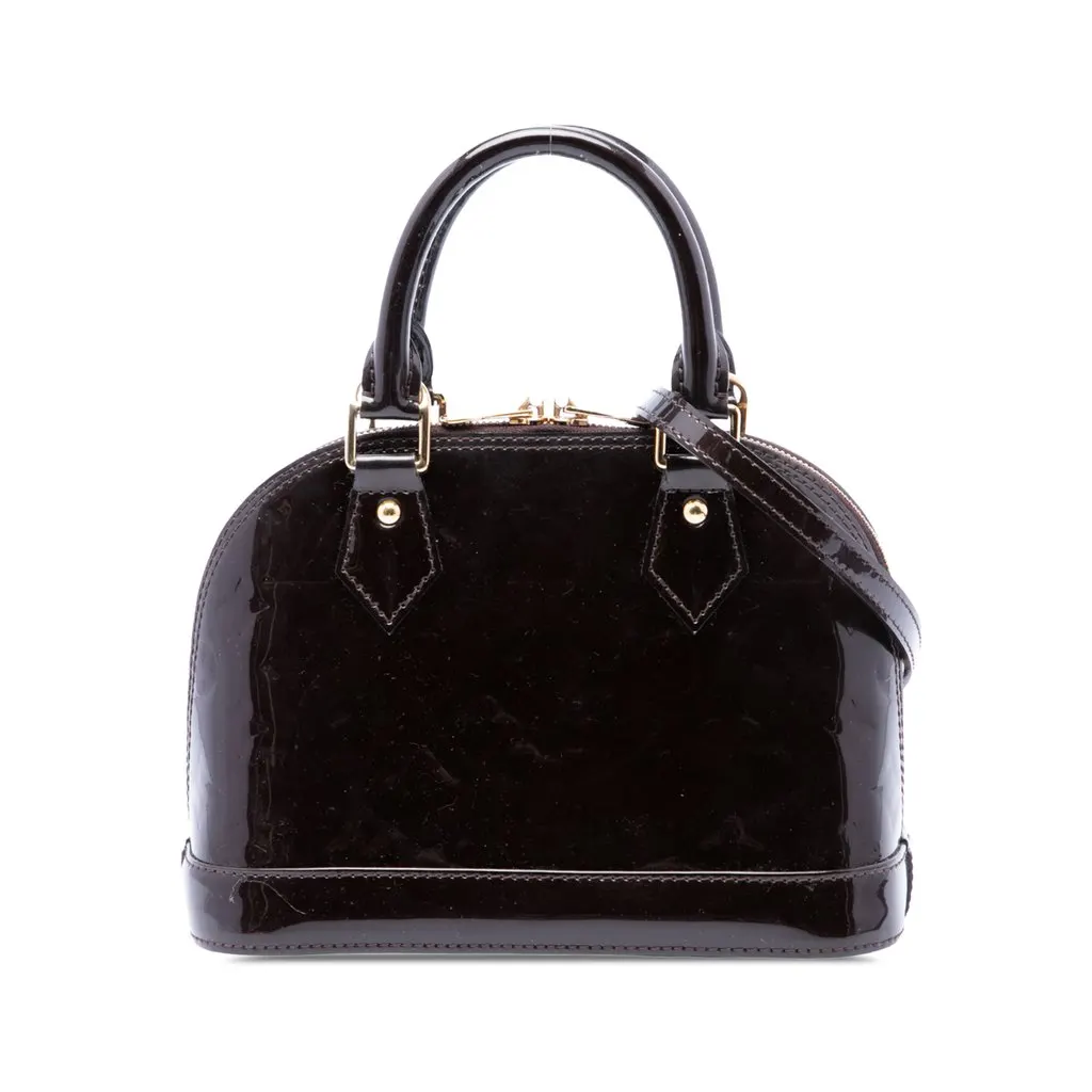 Louis Vuitton Monogram Vernis Alma BB Purple Leather Very good - Front View
