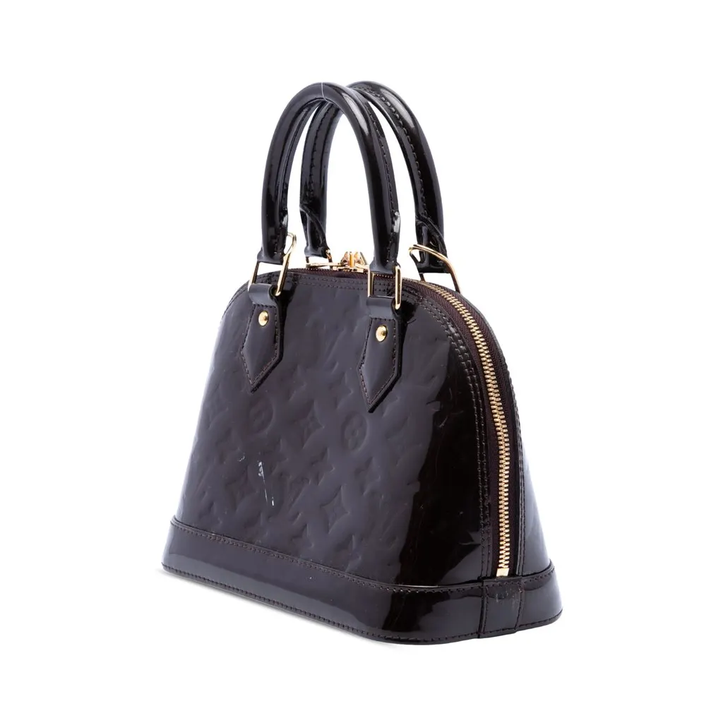 Louis Vuitton Monogram Vernis Alma BB Purple Leather Very good - Back View