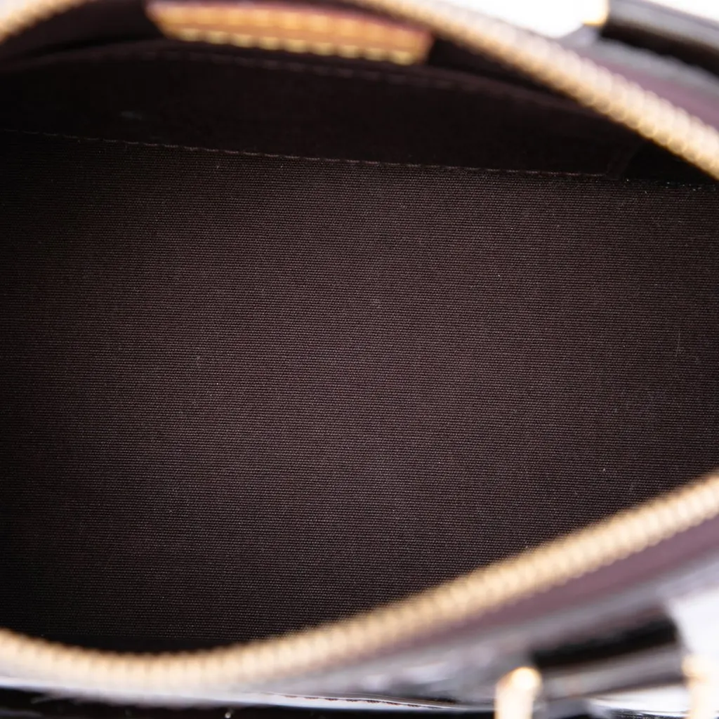 Louis Vuitton Monogram Vernis Alma BB Purple Leather Very good - Model View