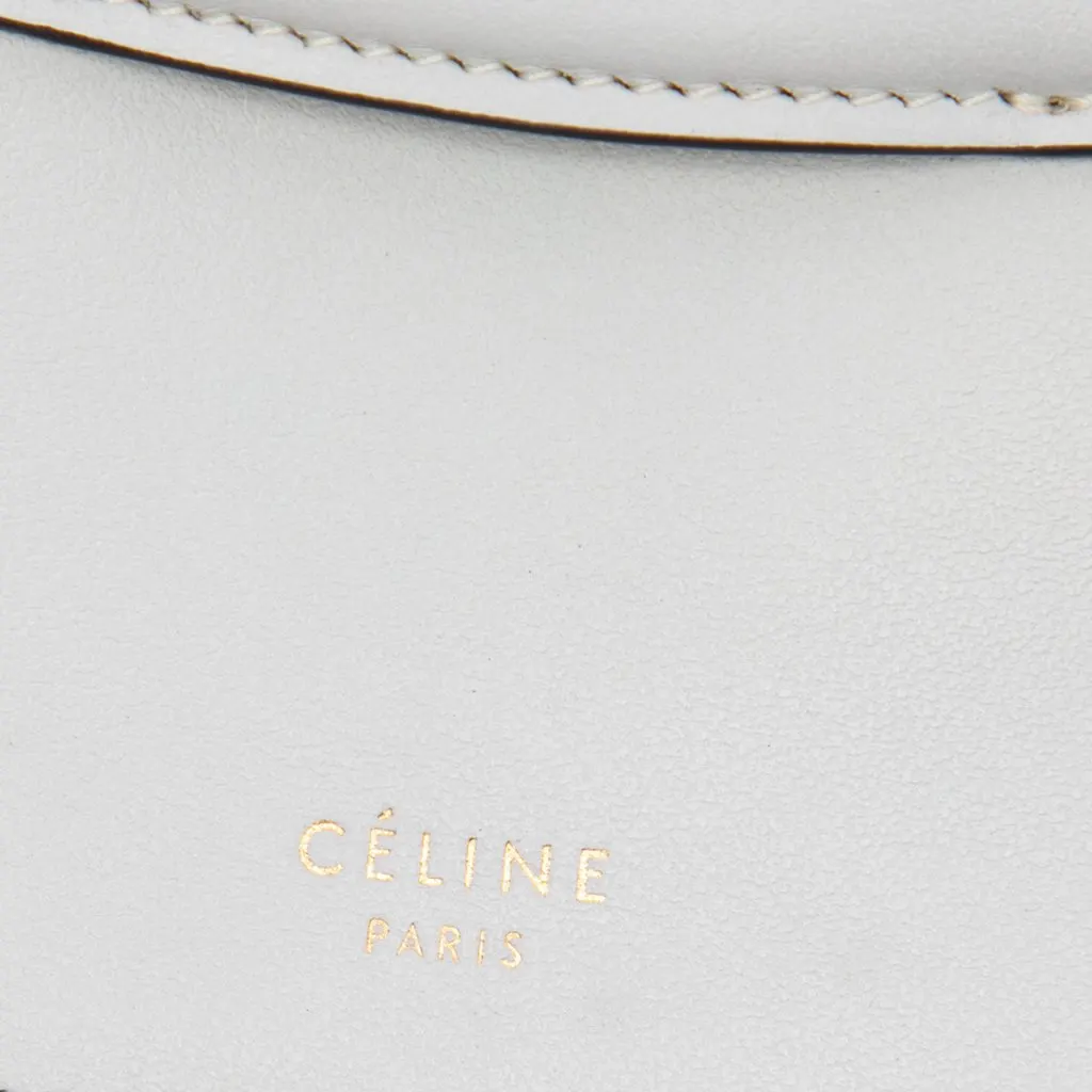Celine Mini Smooth Calfskin Symmetrical Convertible Bag Grey Leather Good - Box View