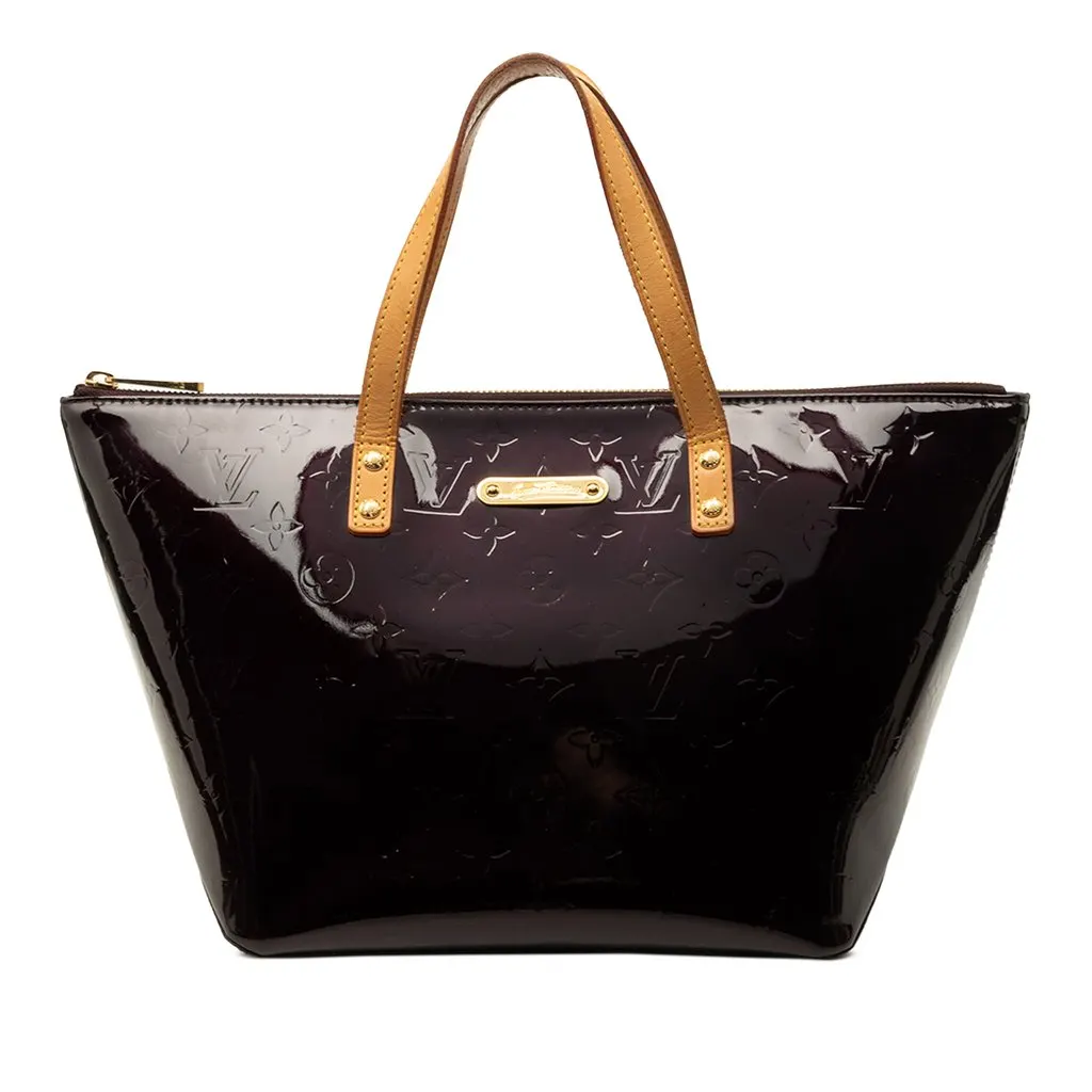 Louis Vuitton Monogram Vernis Bellevue PM Purple Leather Good - Front View