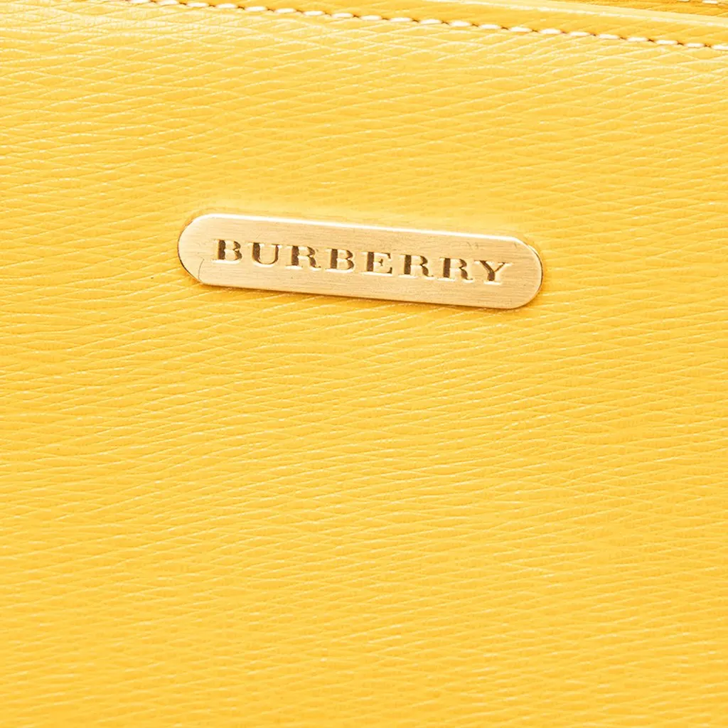 Burberry Leather Handbag Yellow Leather Very good - Box View