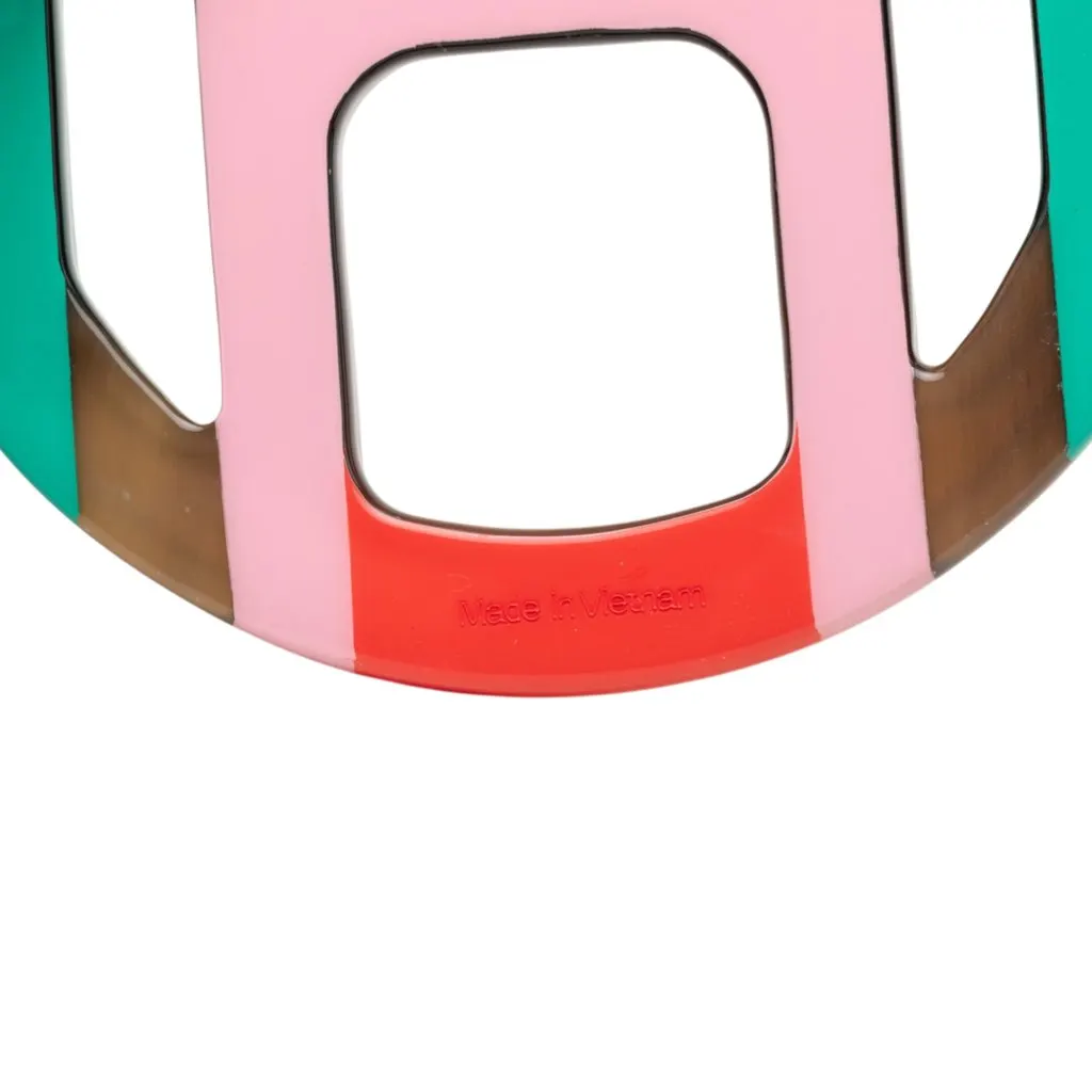 Hermès Buffalo Horn H Equipe Pendant Necklace MultiColor Very good - Box View