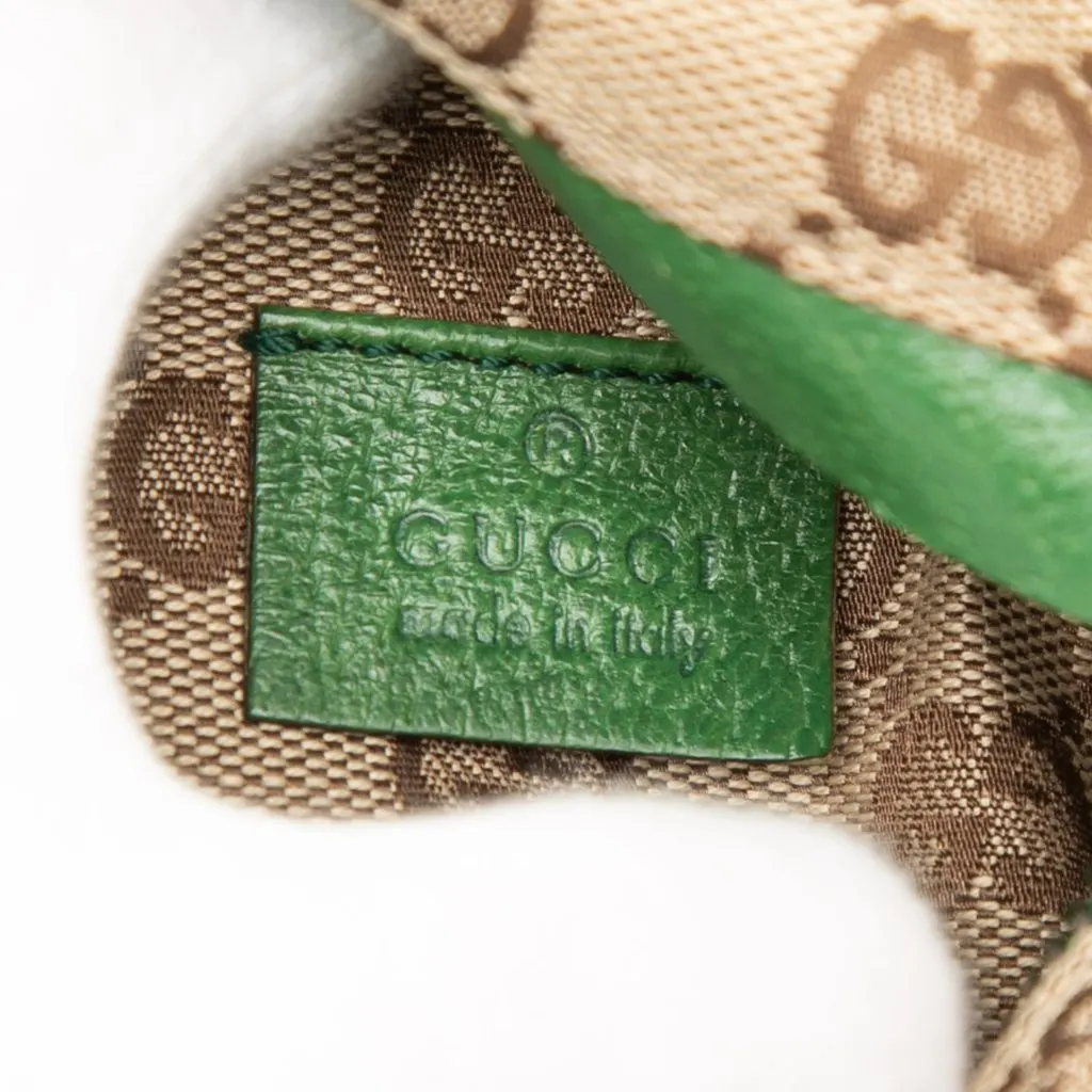 Gucci GG Canvas Web Double Pocket Belt Bag Beige Canvas Very good - Box View