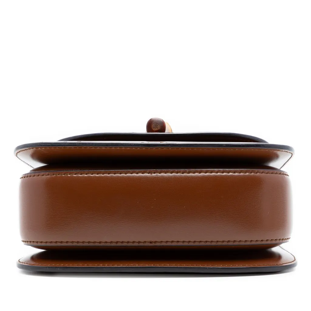 Gucci Mini Calfskin 1947 Bamboo Top Handle Bag Brown Leather Very good - Inside View