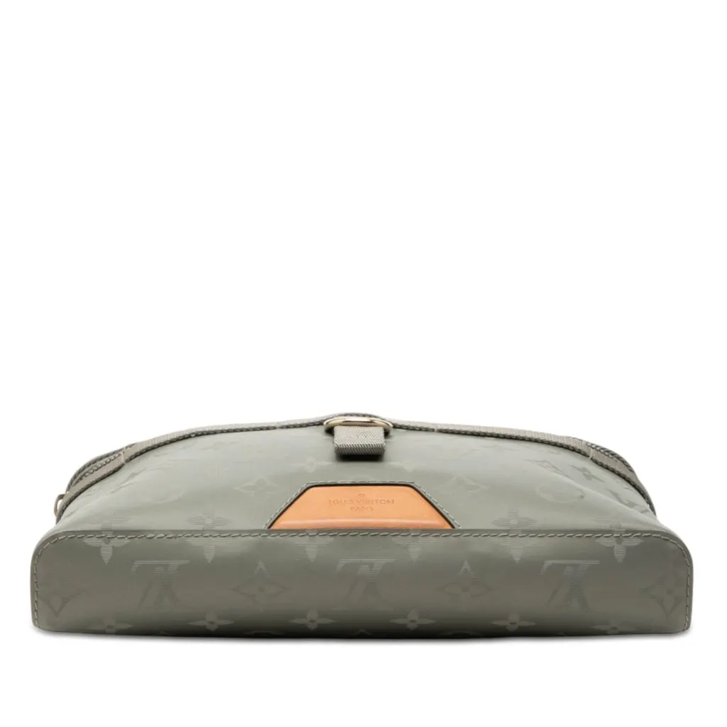 Louis Vuitton Monogram Titanium Messenger PM Grey Good - Inside View