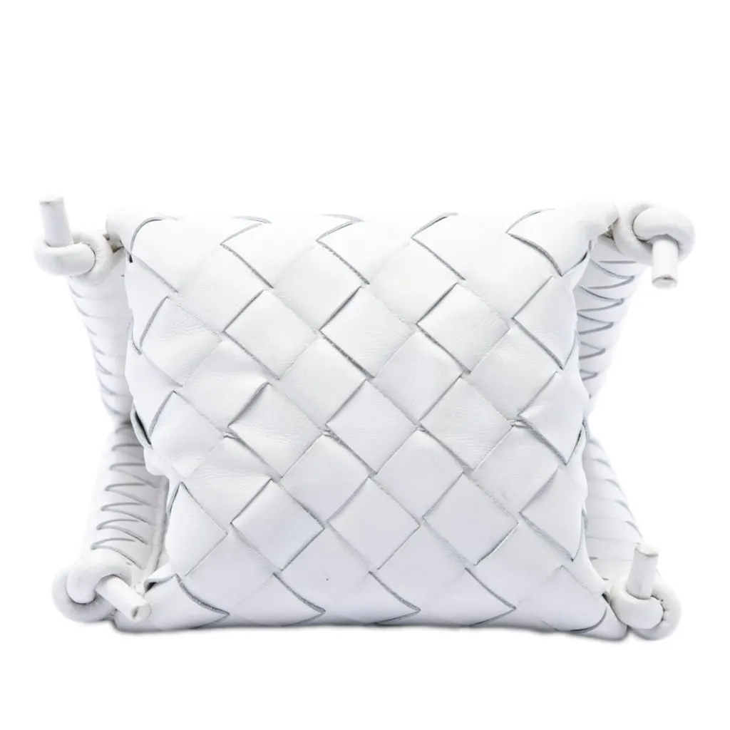 Bottega Veneta Nappa Intrecciato Phone Holder White Leather Very good - Inside View
