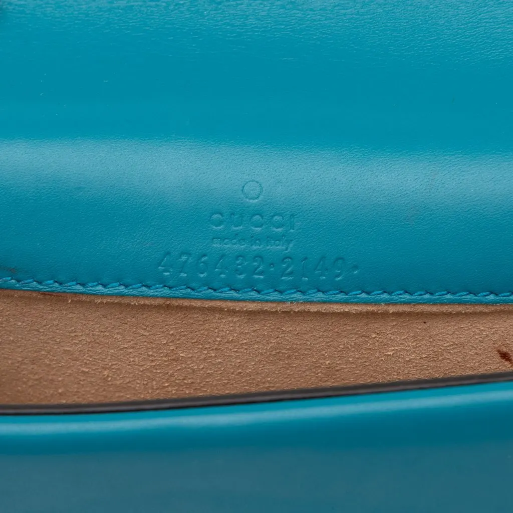 Gucci Mini Velvet Dionysus Crossbody Blue Velvet Very good - Box View