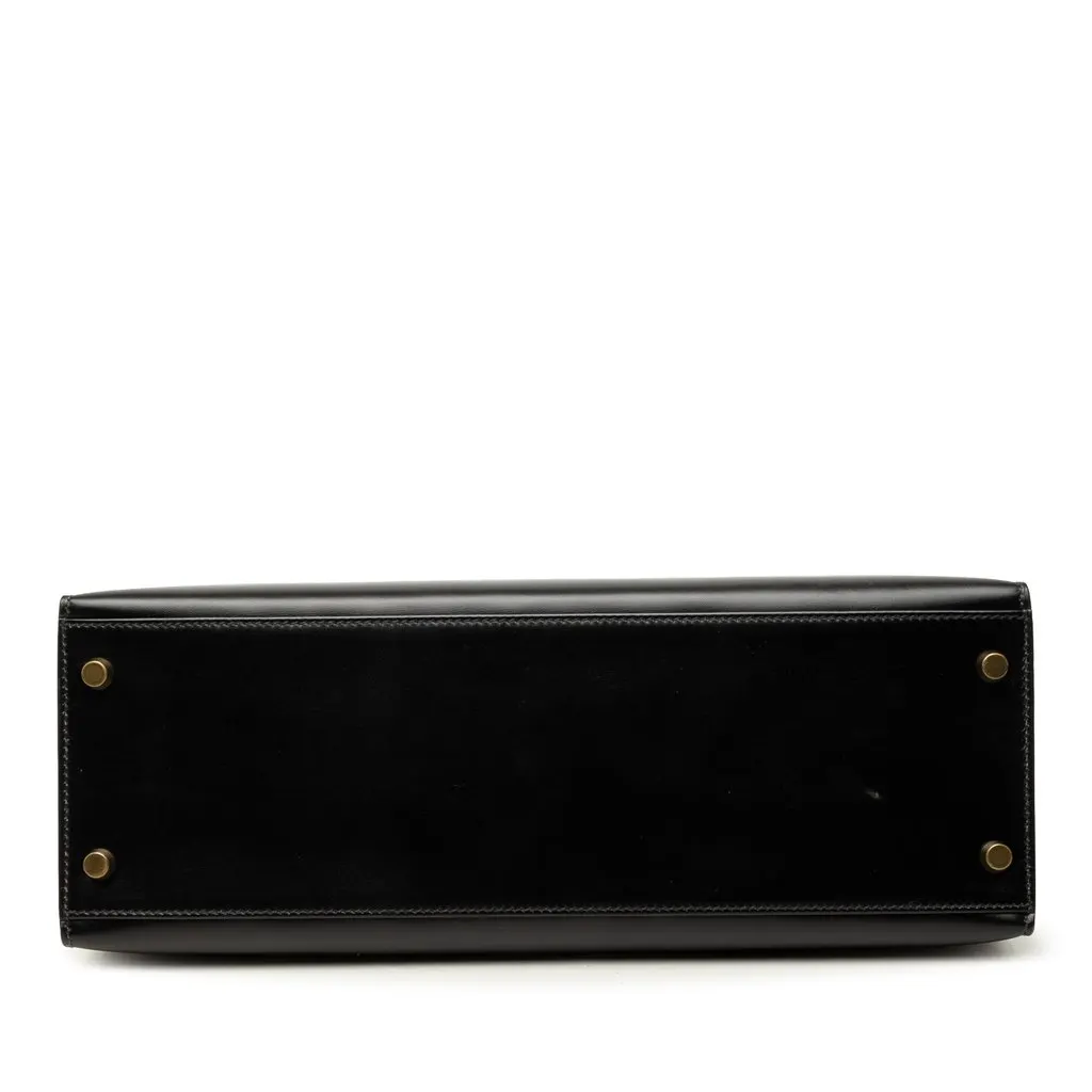 Hermès Box Calf Kelly Sellier 32 Black Leather Very good - Inside View
