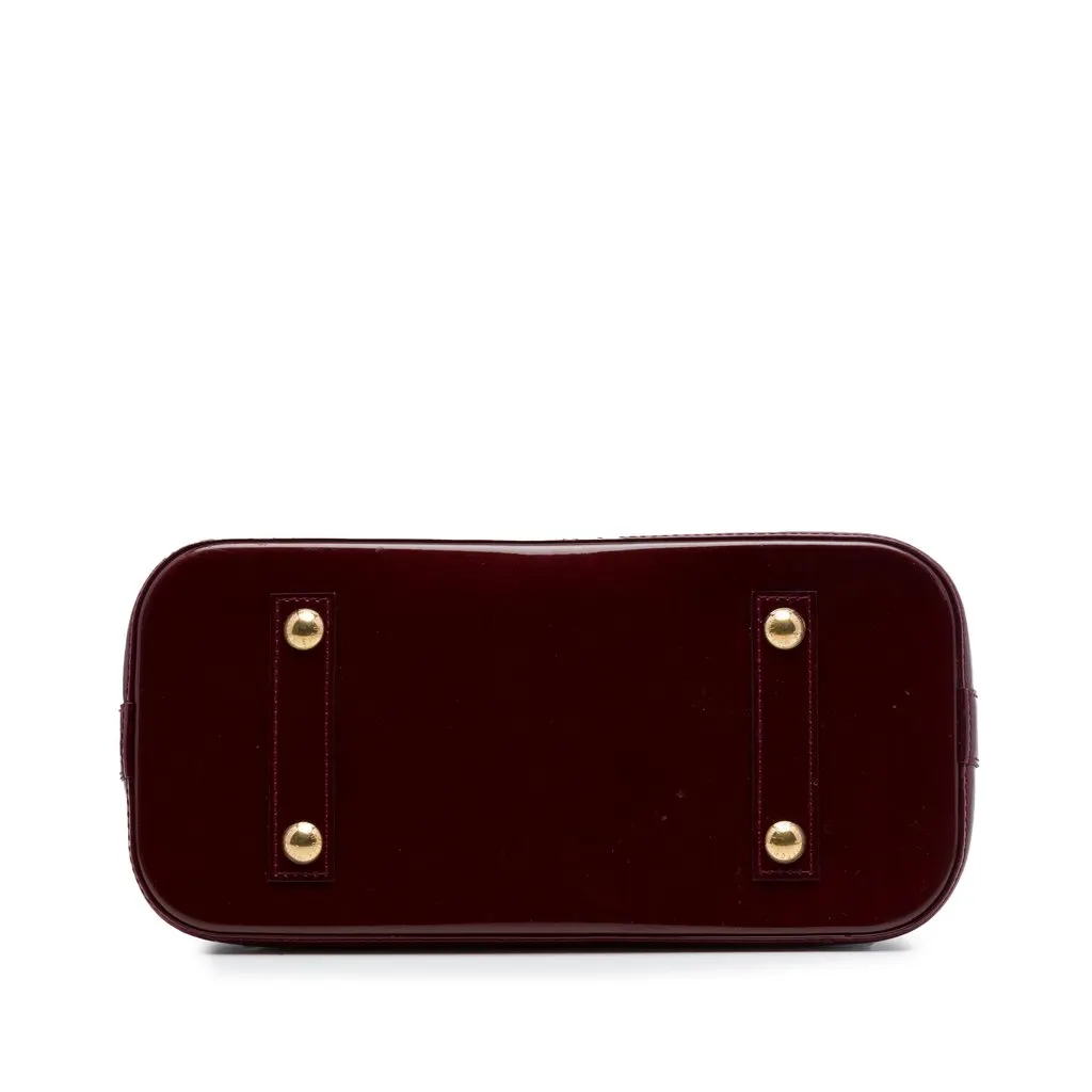 Louis Vuitton Monogram Vernis Alma PM Red Leather Very good - Inside View