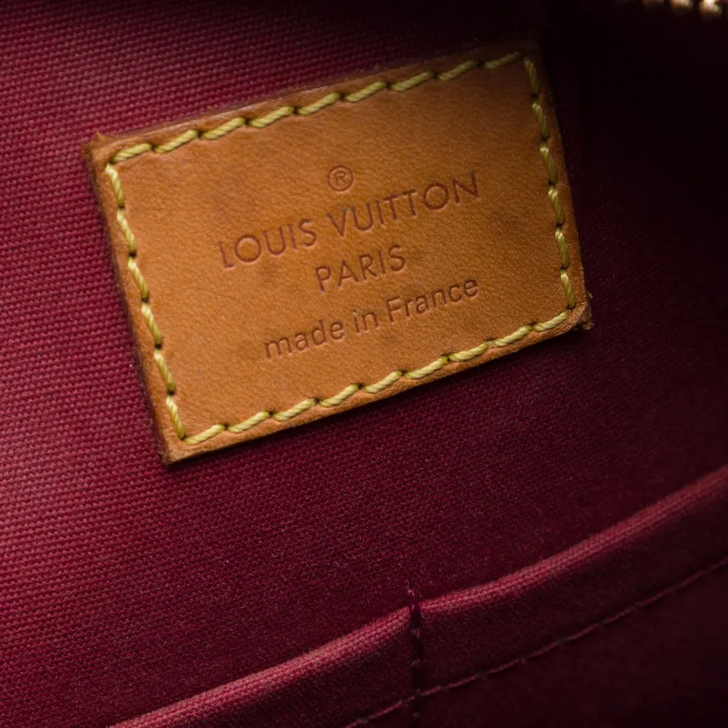 Louis Vuitton Monogram Vernis Alma PM Red Leather Very good - Box View