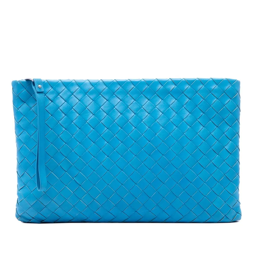 Bottega Veneta Nappa Intrecciato Wristlet Clutch