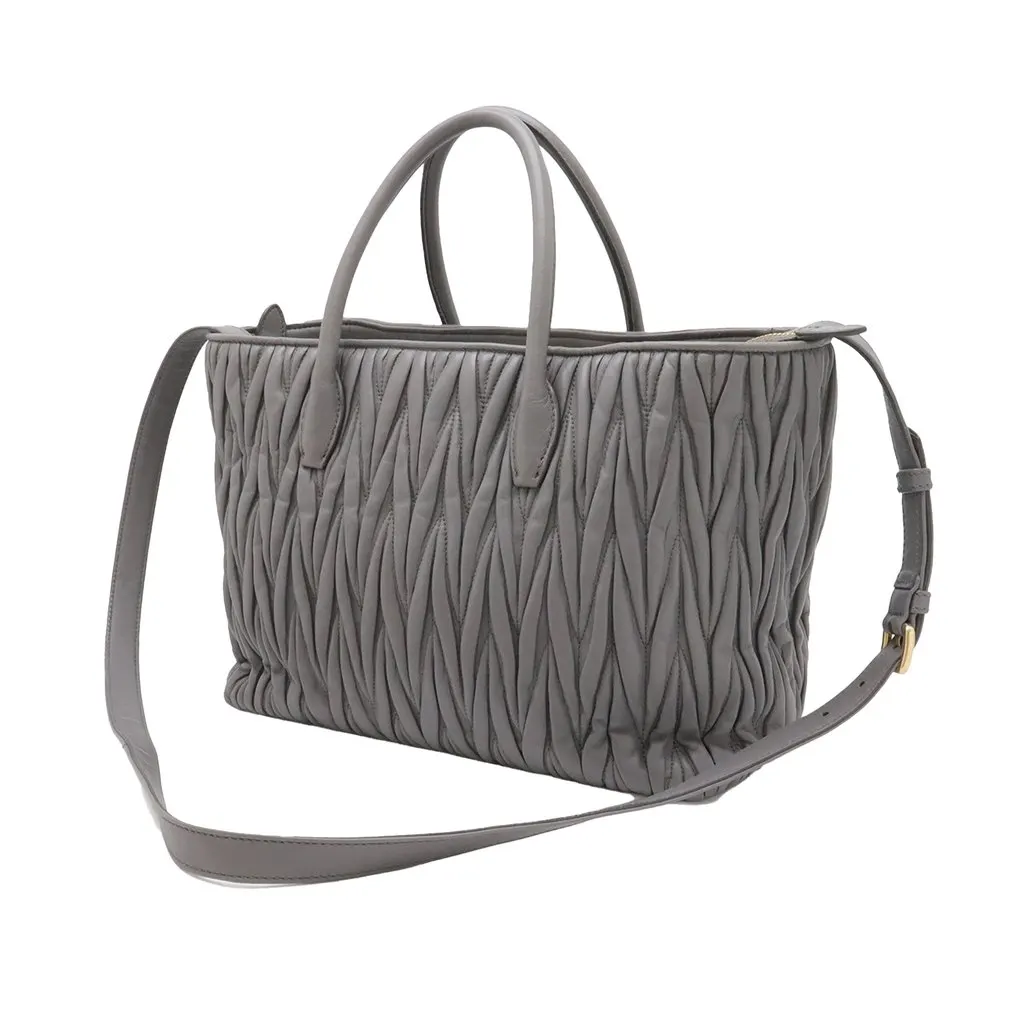 Miu Miu Matelasse Nappa Satchel MultiColor Leather Very good - Back View