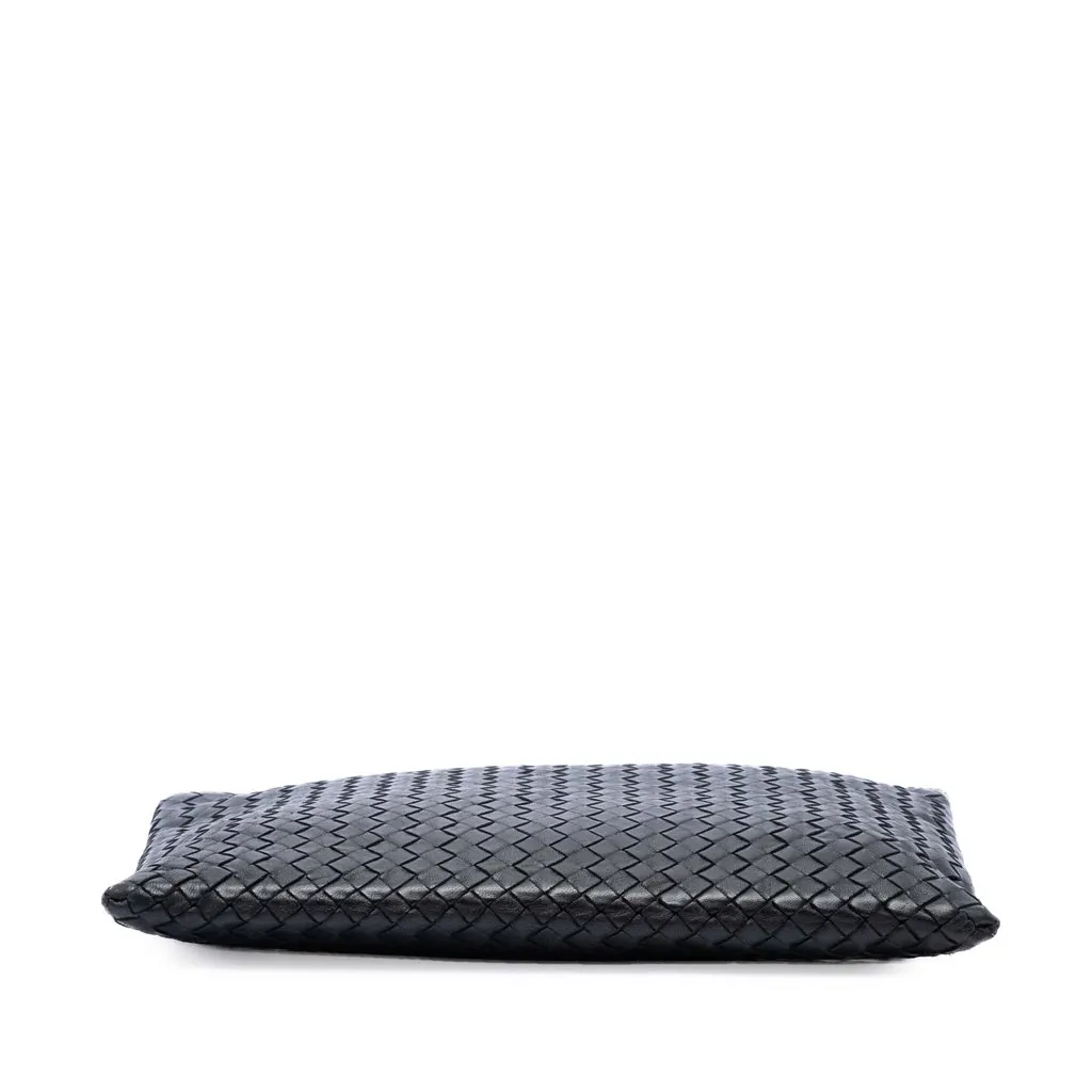 Bottega Veneta Nappa Intrecciato Clutch Black Leather Very good - Inside View