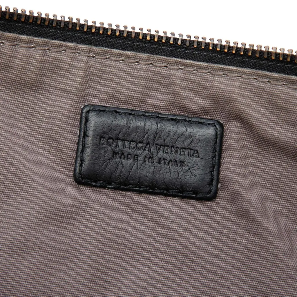 Bottega Veneta Nappa Intrecciato Clutch Black Leather Very good - Box View