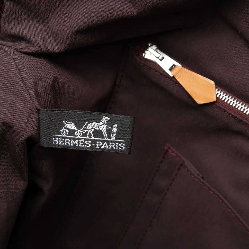 Hermès Toile Fourre Tout Porte Documents Red Very good - Box View