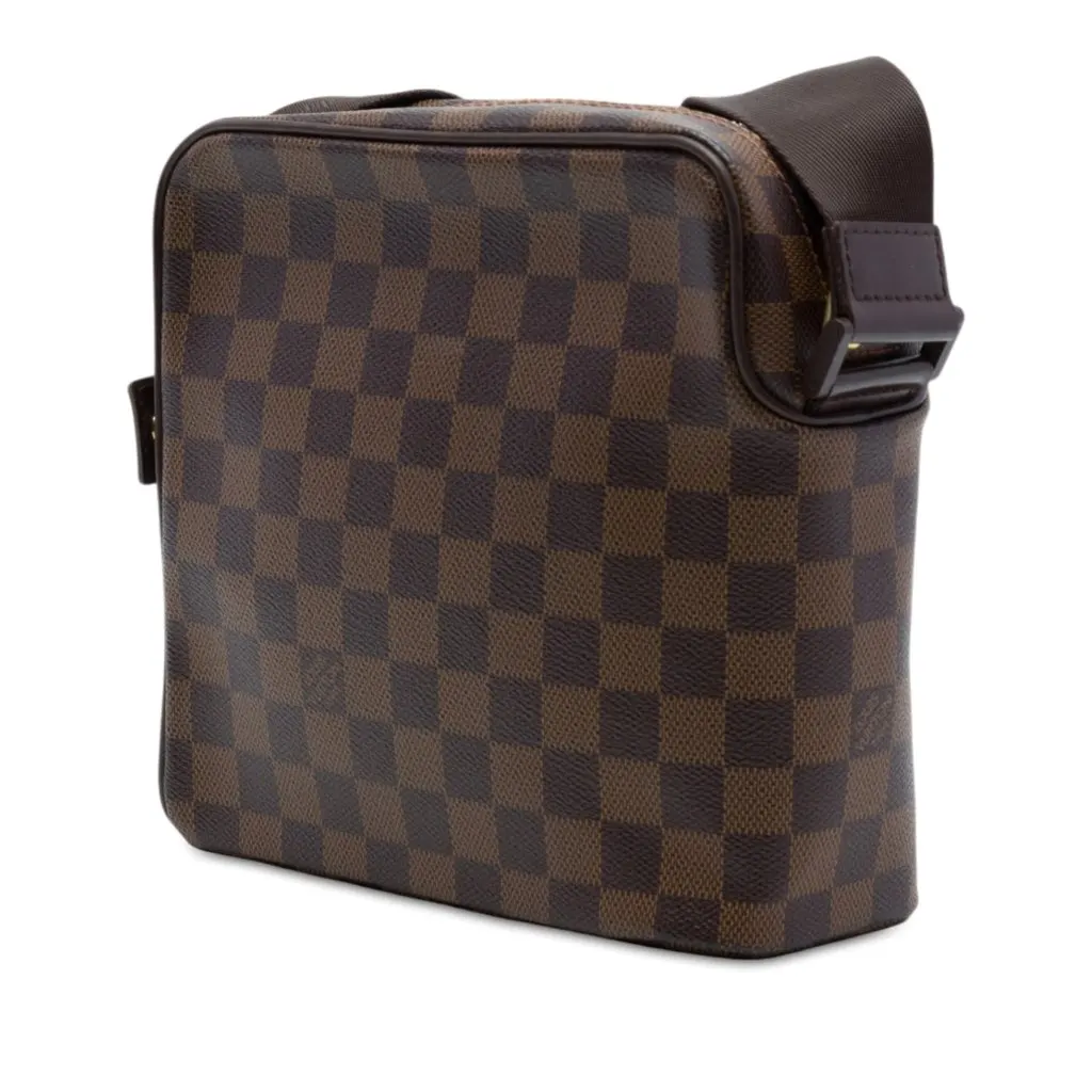 Louis Vuitton Damier Ebene Olav PM Brown Canvas Very good - Back View